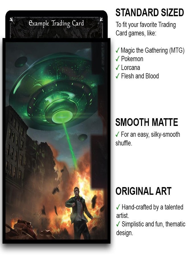 Fantasy North - The Invasion - 100 Smooth Matte TCG Trading Card Sleeves - Fits Magic MTG Commander Pokemon and Other Card Games - Playing Card Sleeves (FN149S) - Image 2